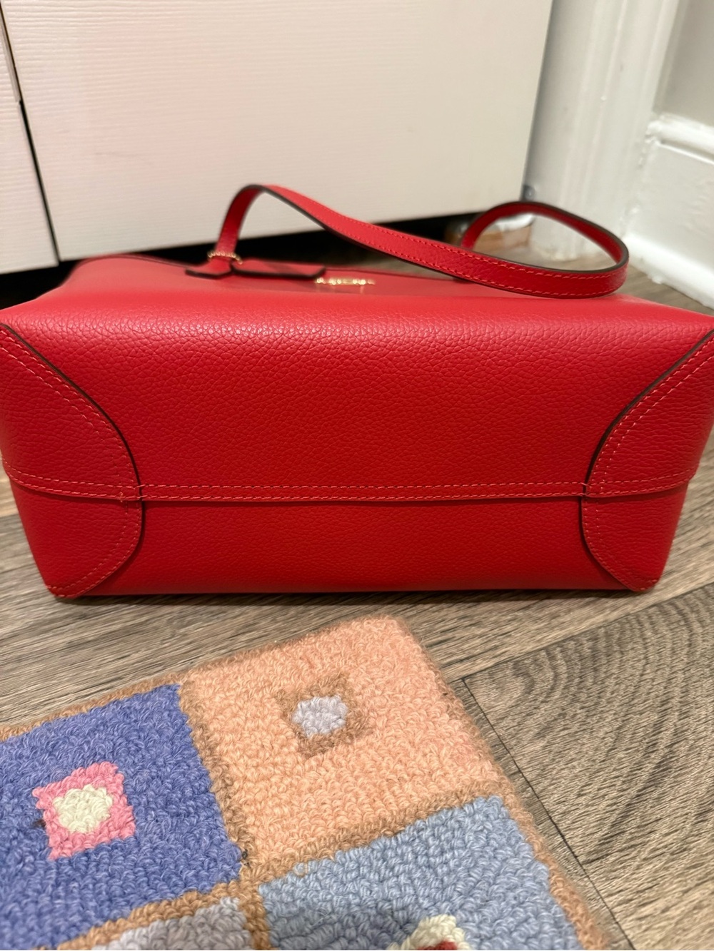 Coach Red Leather Medium City Tote Bag / PRICE FIRM - Picture 8 of 11